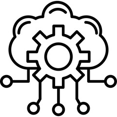 Cloud Orchestration Icon