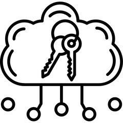 Cloud Access Keys Icon