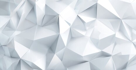 White polygon background abstract design low poly geometric texture modern crystal surface illustration
