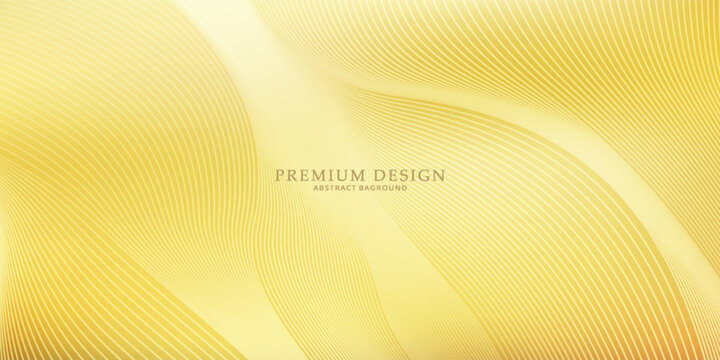Contemporary technology cover design. Gold background with geometric pattern, and gold (guilloche curve). Premium gold vector technology background for business templates, digital certificates