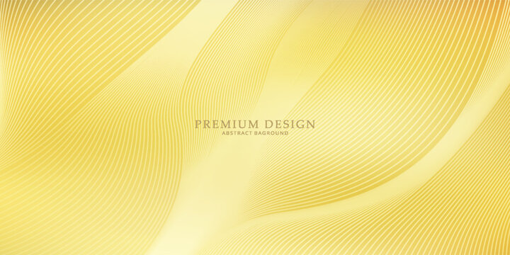 Contemporary technology cover design. Gold background with geometric pattern, and gold (guilloche curve). Premium gold vector technology background for business templates, digital certificates - Powered by Adobe