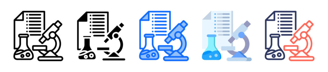 Medical Research Icon Multiple Style