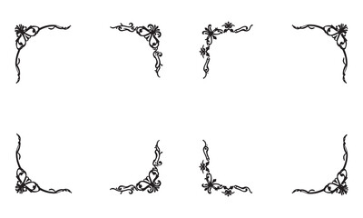 frame with floral elements