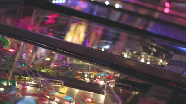 Pinball machines abstract background arcade 4k