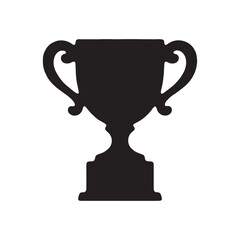 trophy cup isolated on white