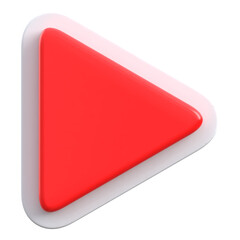 Play Button 3D Icon Sticker