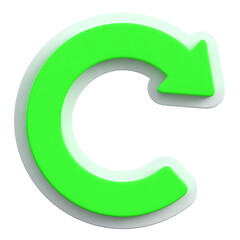 Refresh 3D Icon Sticker