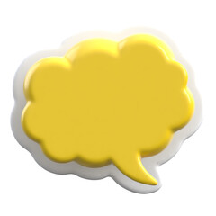 Speech Bubble 3D Icon Sticker