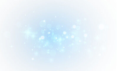 Bright glowing blue light with twinkling dust and shimmer overlay fluid background soft bokeh sparkle magic celestial fantasy elegant mysterious festive translucent dreamy effect