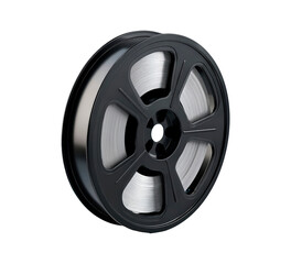 Obraz premium Classic black film on transparent background, PNG