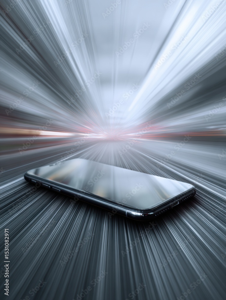 Poster Smartphone App Crashes During Fast-Paced Motion Creation, With Blurred Background and Fading Elements Showcasing Erratic Performance