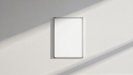 white blank board frame empty gallery image interior photography framework