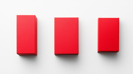 a red rectangle on white background for mockup