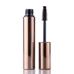 Obraz premium Mascara tube closed isolated on transparent background