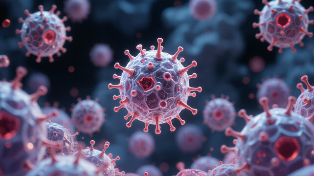 Highly infectious viruses floating through space