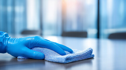 Professional Hand Cleaning Conference Table with Microfiber Cloth