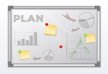 Vision Board Realistic Infography Composition