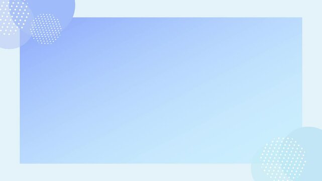 Blue pastel gradient and geometric frame