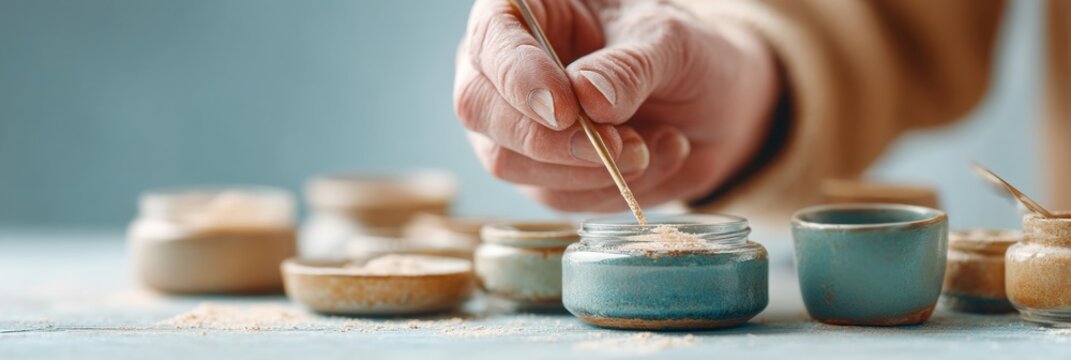 Forensic Specialist Applying Fingerprint Powder on Glass Surface with Precision Tools for Accurate Criminal Investigation and Scientific Evidence Collection