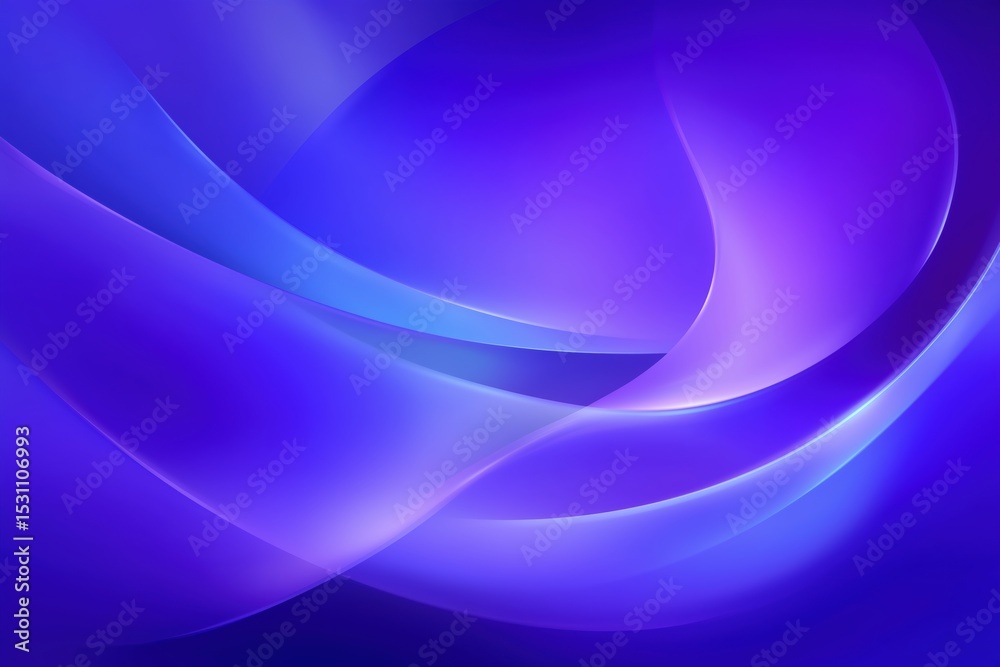 Poster Abstract vector illustration showcasing a blue and purple gradient background with intricate low-poly design elements, featuring flat geometric shapes and polygonal lines for versatile applications in