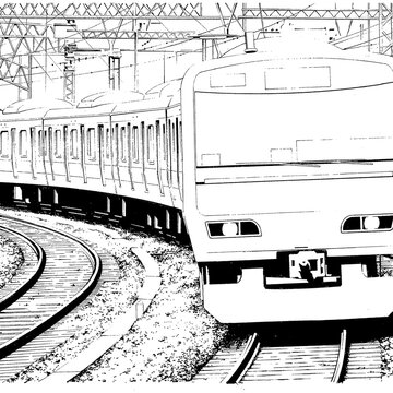 train on railway