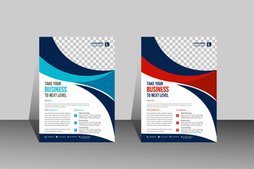 Business Flyer Template &ndash; Corporate Marketing Layout Editable Vector for Company Promotion Clean & Professional Marketing.