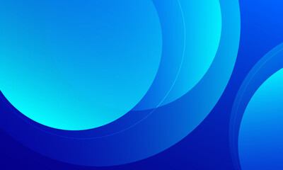 Blue abstract background with circles. Eps10 vector