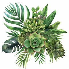 Tropical Succulent Bouquet