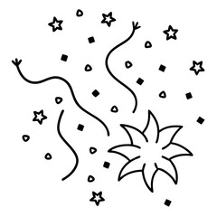 ConfettiShower &ndash; AI-Generated Vector & Linocut Silhouette Designs for Creators
