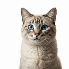 Fototapeta premium A Cat with white isolated background