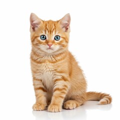 Obraz premium A Cat with white isolated background