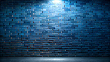 Night Brick Wall Background with Dramatic Glow