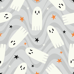 Halloween Ghost Pattern Ghosts Background