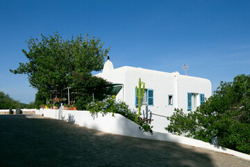 The old quarter of Puig de Misa in Santa Eulalia des Riu on the island of Ibiza.