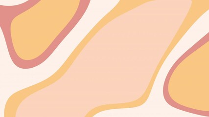 Soft peach and dusty pink tones define this groovy, 70s-inspired background. Its fluid, layered blobs and smooth curves create a playful yet minimalist aesthetic perfect for modern branding.
