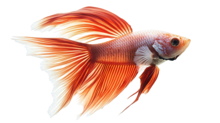 Flying fish mid-glide, Transparent background, PNG file