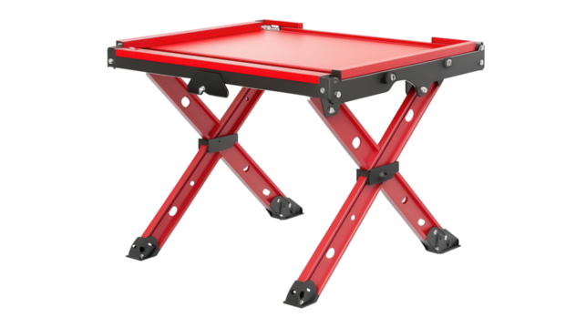 Foldable compact workbench tool, Transparent background, PNG file