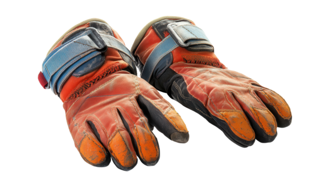 Freestyle snowboarding gloves, Transparent background, PNG file - Powered by Adobe