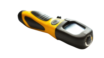 Handheld ultrasonic thickness gauge, Transparent background, PNG file
