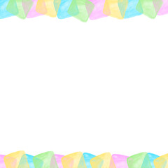Colorful Rainbow Line Border