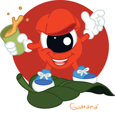 GUARANA FRUIT MASCOT OR CHARACTER AMAZONIA BRAZIL -  REFRIGERANT, JUICE AND FRUIT