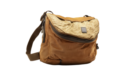 Gender-neutral travel sling pack Transparent background, PNG file