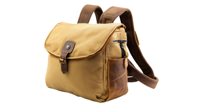 Gender-neutral travel sling pack Transparent background, PNG file