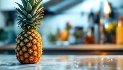 Pineapple on Countertop