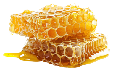 PNG Honeycomb with honey honeycomb dessert cream.