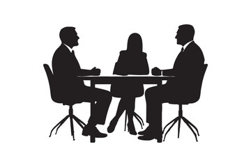 business people silhouette eps 10 file 