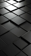 Abstract Black Square Pattern Background