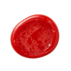 Red Wax Seal, Vintage, Envelope Decoration, Isolated on Transparent Background
