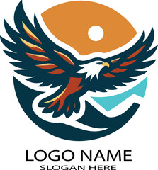 Flying Eagle  Logo icon vector .