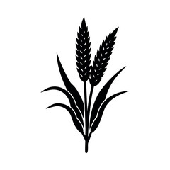 millet vector silhouette